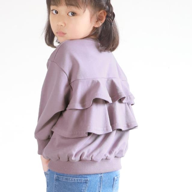 キッズ100 130 メール便不可 子供服 トレーナー 後ろフリル バックフリル スウェット 長袖 無地 女の子 100cm 110cm 1cm 130cm Cの通販はau Pay マーケット Coca
