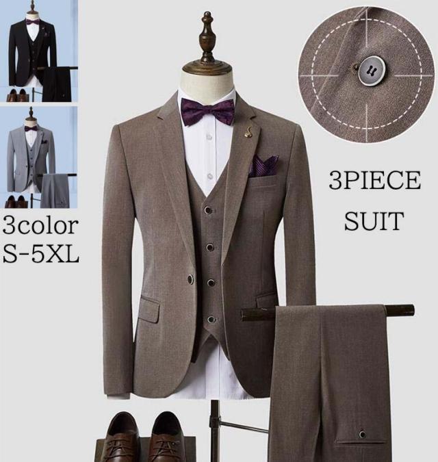 キャメル ブラック グレー カジュアル スタイリッシュスーツ セレモニー スーツ スーツセット メンズ 入学式 通勤 OL 発表会 カジュアルスーツ