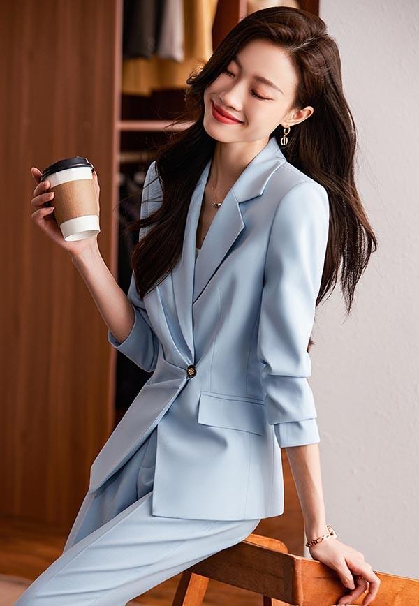 スーツ レディース 事務服 就活 就職活動 ビジネス向けのスーツと就活向けスーツレディースファッション スーツ セットアップ パンツスーツ_6