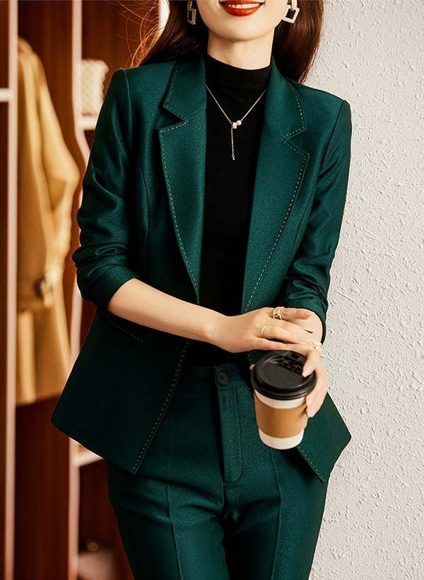 スーツ レディース 事務服 就活 就職活動 ビジネス向けのスーツと就活向けスーツ 家庭で洗濯可能レディースファッション スーツ セットアップ パンツスーツ_6