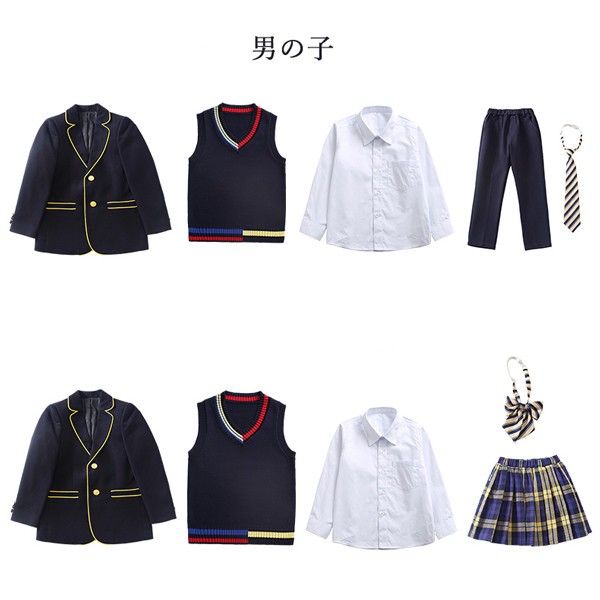 学生服 子供服 韓国風 ピアノ発表会 上下セット キッズスーツ キッズフォーマルスーツ 女の子 男の子 女児 七五三 誕生日 合唱服 団体 卒業式スーツ 入学式 入園式 卒園式_6