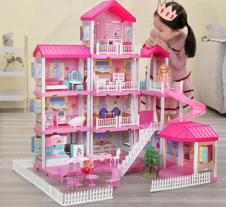 小さな城が大きな成果をあげた 赤ちゃんは積み重ねの過程で赤ちゃんの手の能力と想像力を鍛えます クリスマス クリスマスプレゼント