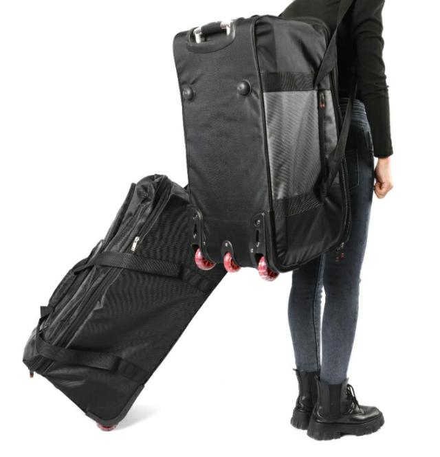 ボストンキャリー 3way キャスターバッグ 100L キャリーバッグ 折りたたみ 大容量 3輪 撥水加工 トロリーバッグ メンズ レディース 旅行 合宿 出張 旅行バッグ スーツケース_1