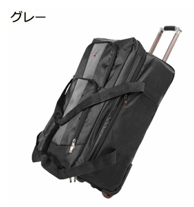 ボストンキャリー 3way キャスターバッグ 100L キャリーバッグ 折りたたみ 大容量 3輪 撥水加工 トロリーバッグ メンズ レディース 旅行 合宿 出張 旅行バッグ スーツケース_9