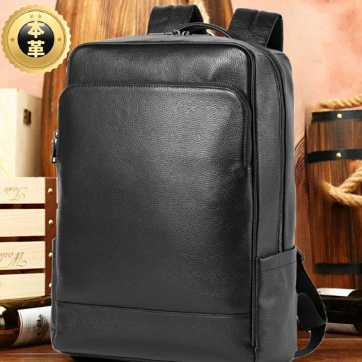 本革ビジネスリュック撥水加工 パソコンバッグ15.6インチ 自転車通勤に最適のビジネスリュック 大容量で出張も対応