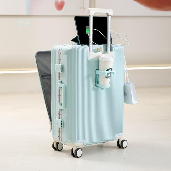 旅行バッグ 耐衝撃 はいり込む背広 商行為 好いたらしい 可愛らしい 外国で出張 水色 さくら色 格好のいい ダブルキャスター