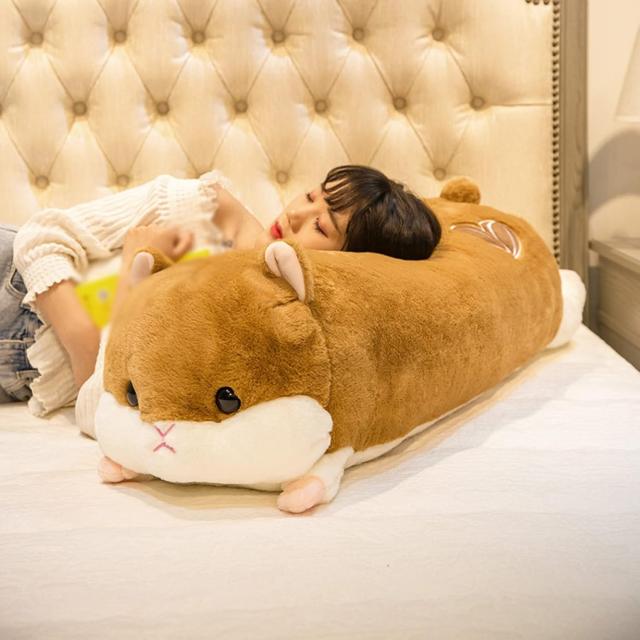 ぬいぐるみ 抱き枕 ロング座蒲団 ハムスター 鴨 好いたらしい 毛の荒物 小っちゃい 一般受け パステル色の 思わしい 耐久性 好いたらしい手ごたえ 赤銅色 手ごたえふわふわ 90糎 より分ける出どころ 手あそび 店飾りつけ 癒し 室内装飾 意中の女