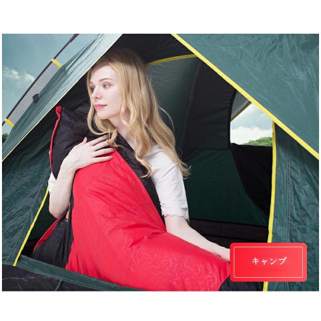 寝袋 シュラフ ダウン 95%ダウン -25℃耐寒 封筒型 丸洗い 380T 2600g 洗える 洗濯可能 210×80cm 真冬 撥水 キャンプ アウトドア ダウンプルーフ 極暖 保温 連結 ふわふ