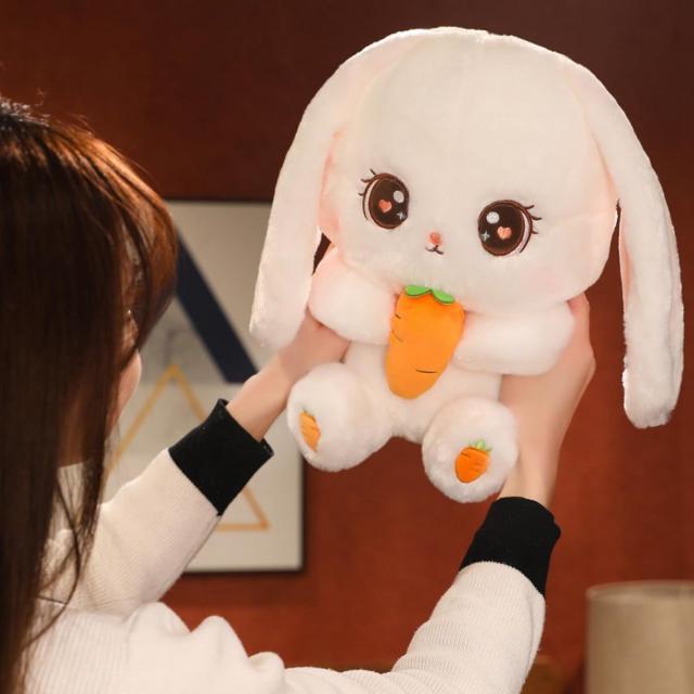 毛の荒物 うさぎ 抱きまくら 抱き枕 ふわふわ 座蒲団 キャラ手あそび ぬいぐるみ あやつり人形 ぬいぐるみ