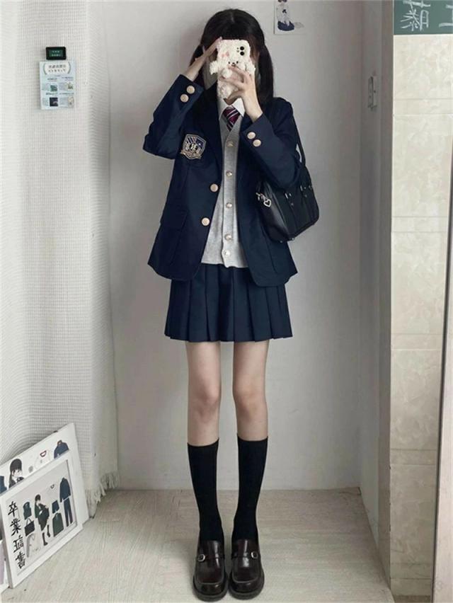 6点セット 女の子用フォーマルスーツ 入学式 卒業式 制服 ブレザー ネクタイ付き 小学生 中学生 ジュニアスーツ 学校行事対応 子供スーツ 高校生_7