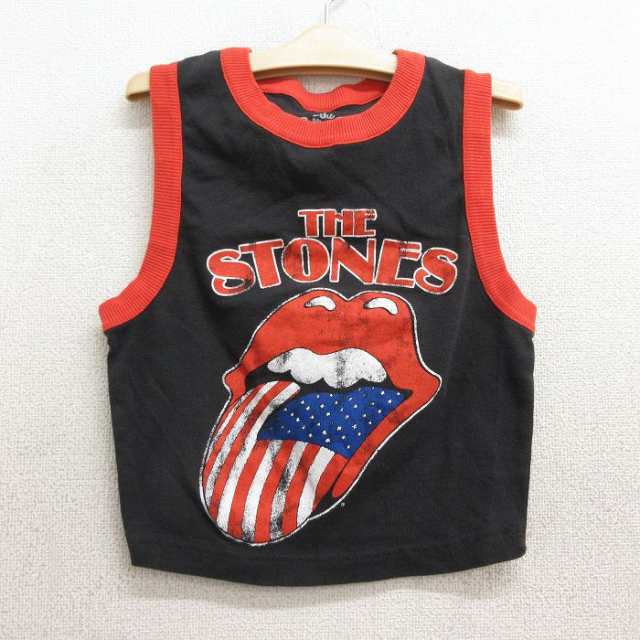 古着 ロック バンド タンクトップ キッズ ボーイズ 子供服 ローリングストーンズ The Rolling Stones コットン クルーネック 中古  古着