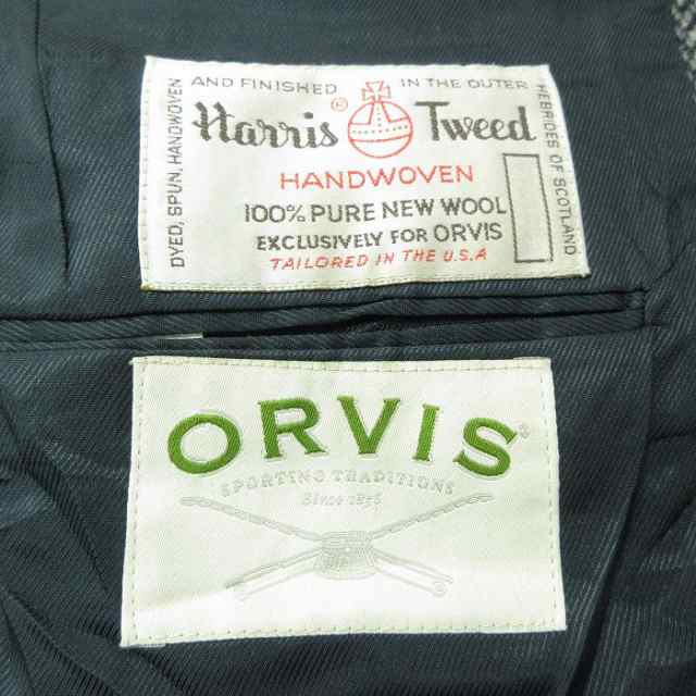 古着 ハリスツイード Harris Tweed オービス ORVIS 長袖 テーラード
