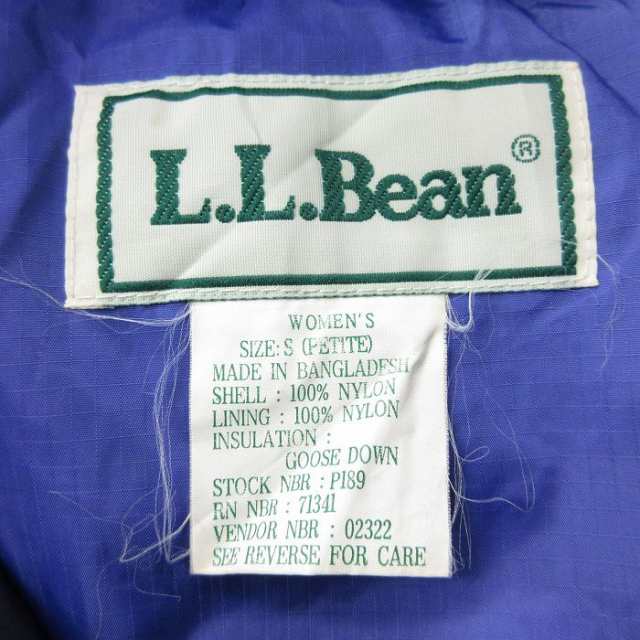 古着 エルエルビーン LLBEAN 長袖 ダウン ジャケット レディース 90