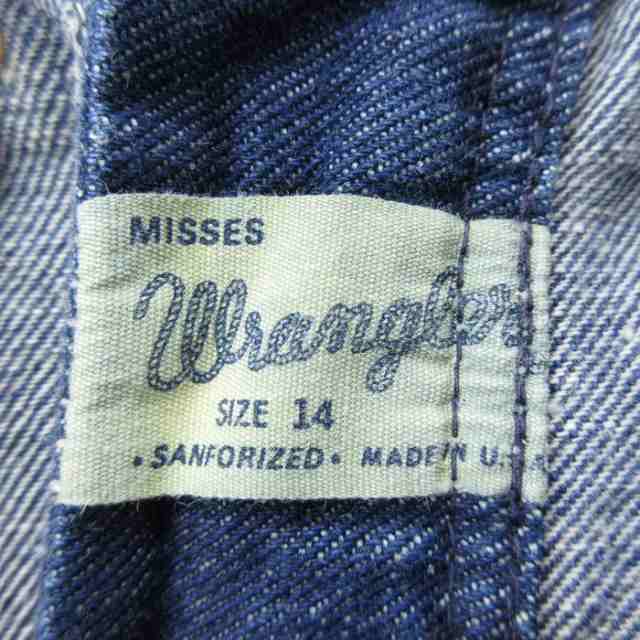 古着 ラングラー Wrangler ビンテージ ショート パンツ ショーツ レディース 60年代 60s USA製 濃紺 ネイビー デニム 中古 ボ  中古 古着｜au PAY マーケット