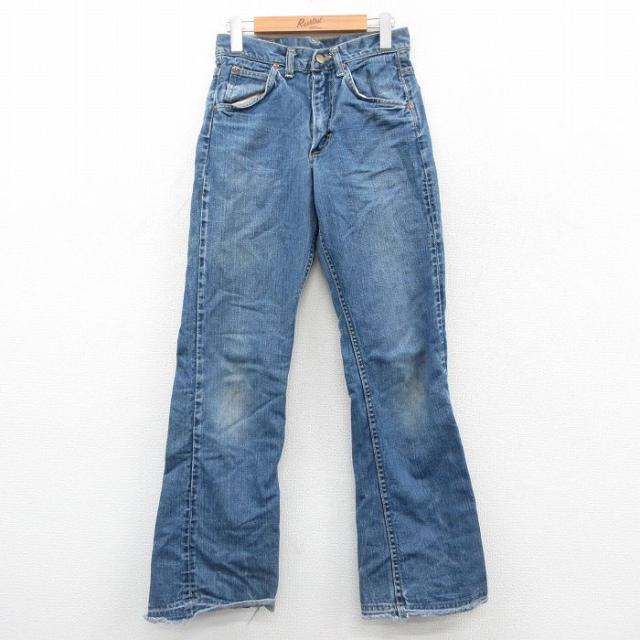 古着 リー Lee ジーンズ レディース 80年代 80s ブーツカット フレア USA製 タロン 紺 ネイビー デニム spe 中古 ボトムス ジ 中古 古着