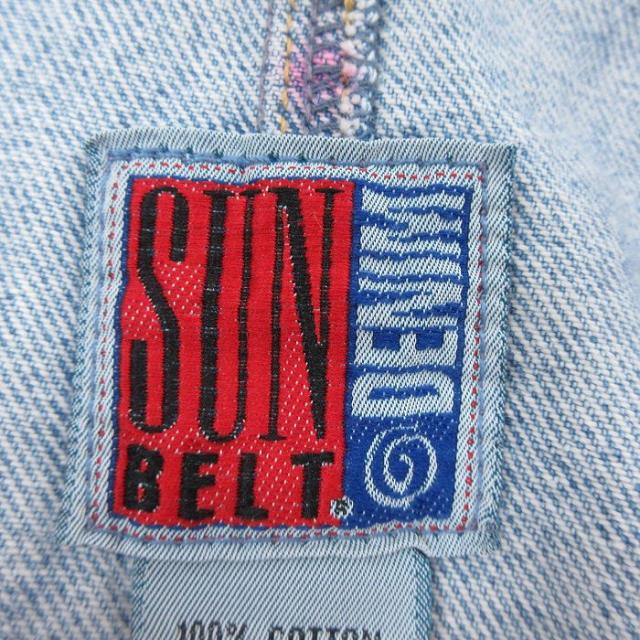 古着 長袖 デニム コート メンズ 00年代 00s ロング丈 コットン 紺