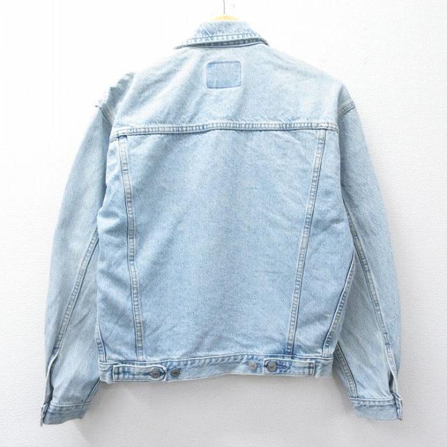 古着 ギャップ GAP 長袖 ジージャン メンズ 90年代 90s コットン USA製 紺 ネイビー デニム Lサイズ 中古 アウター Gジャン ジ 中古 古着_1