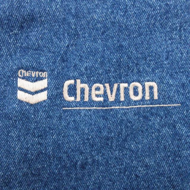 古着 Dunbrooke 長袖 デニム ジャケット メンズ 90年代 90s Chevron ツートンカラー 紺 ネイビー Lサイズ 中古 アウター 中古 古着_2