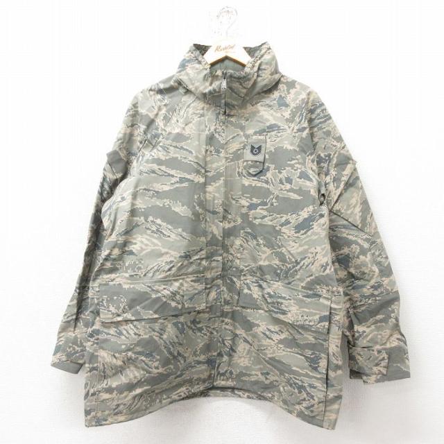 古着 長袖 ミリタリー ナイロン ゴアテックス ジャケット メンズ 00年代 00s ECWCS デジタルタイガーカモ ラグラン USA製 グレ 中古 古着の通販は 8,118円