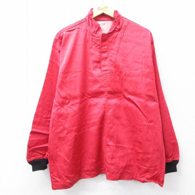 古着 長袖 ビンテージ ミリタリー フライト サマーデッキ ジャケット メンズ 60年代 60s USネイビー 大きいサイズ USA製 赤他  中古 古着