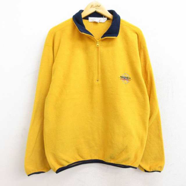 nautica ハーフジップ　長袖　フリース　　USED