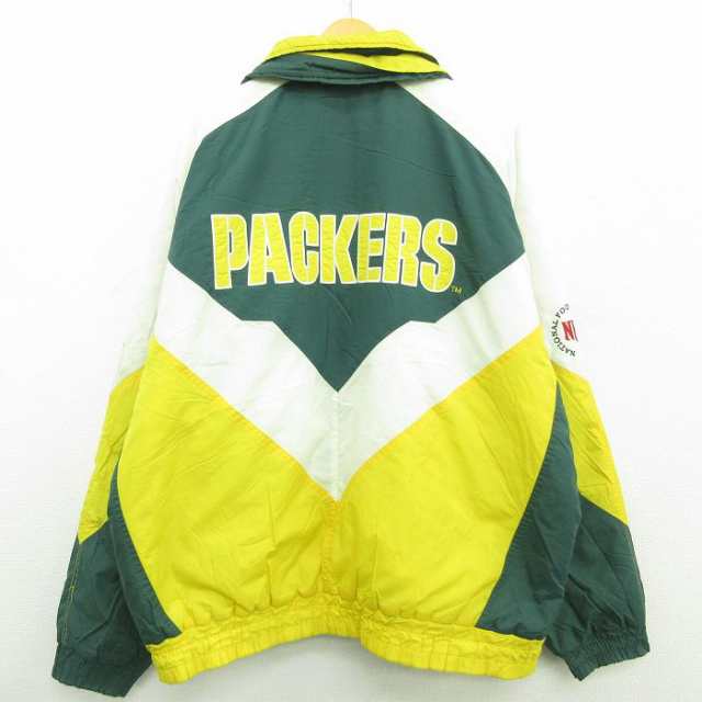 古着 長袖 ジャケット メンズ 90年代 90s NFL グリーンベイパッカーズ