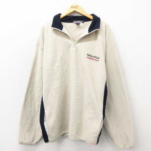 nautica ハーフジップ　長袖　フリース　　USED