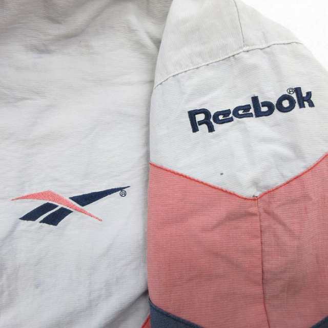 古着 リーボック REEBOK 長袖 ナイロン ジャケット メンズ 90年代 90s