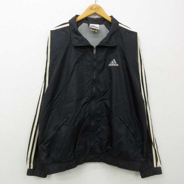 古着 アディダス adidas 長袖 ナイロン ジャケット メンズ 90年代 90s