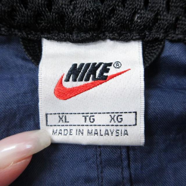 古着 ナイキ NIKE 長袖 ナイロン ジャケット アノラック パーカー メンズ 90年代 90s ワンポイントロゴ センターウォッシュ 大 中古 古着_5