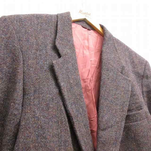 古着 ハリスツイード Harris Tweed 長袖 テーラード ジャケット メンズ