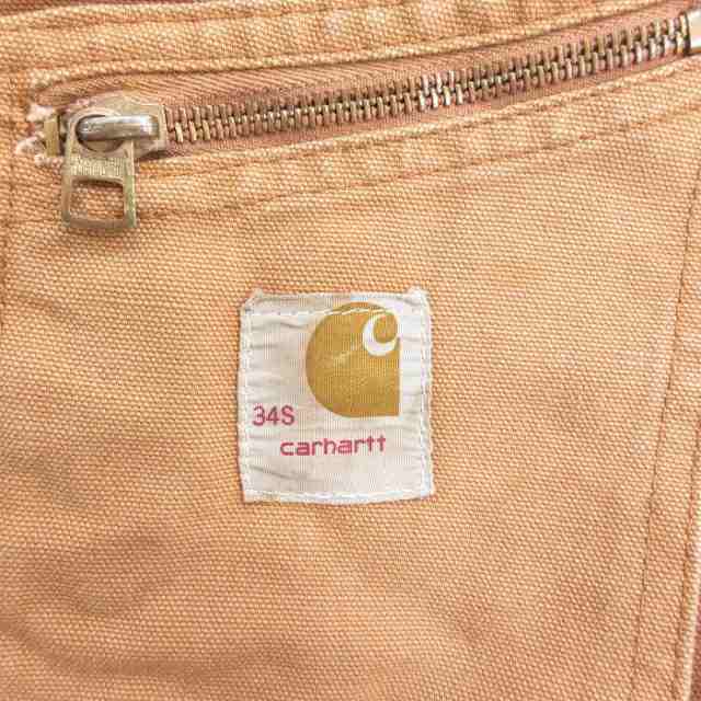 古着 カーハート Carhartt 長袖 ツナギ メンズ 80年代 80s ダック地 茶 