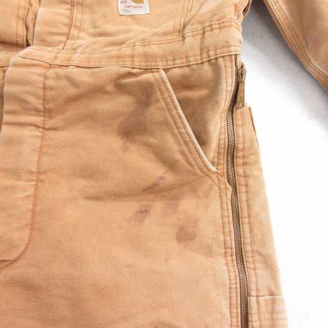 古着 カーハート Carhartt 長袖 ツナギ メンズ 80年代 80s ダック地 茶 ブラウン 内側キルティング W33 中古 オールインワン  中古 古着の通販はau PAY マーケット - 古着屋RUSHOUT | au PAY マーケット－通販サイト