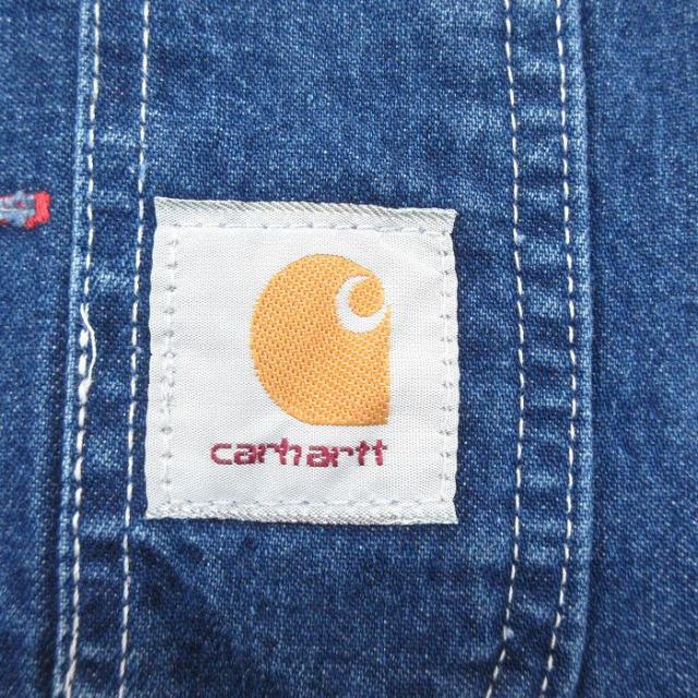 古着 カーハート Carhartt オーバーオール メンズ 大きいサイズ 濃紺