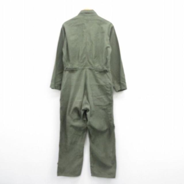 古着 長袖 ミリタリー ベイカー ツナギ メンズ 80年代 80s 緑 グリーン W33 中古 オールインワン ボトムス 中古 古着 古着 長袖 ミリタリー ベイカー ツナギ メンズ 80年代 80s 緑 グリーン