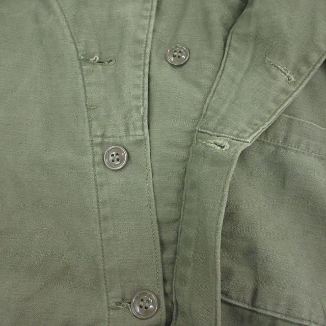古着 長袖 ミリタリー ベイカー ツナギ メンズ 80年代 80s 緑 グリーン