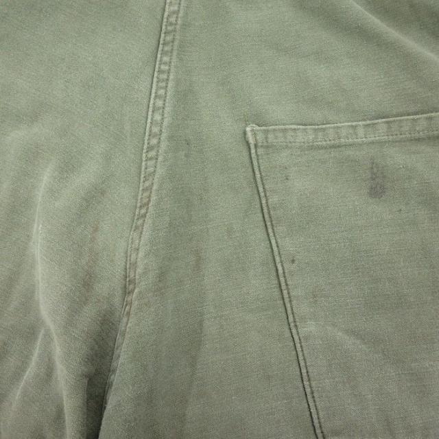 古着 長袖 ミリタリー ベイカー ツナギ メンズ 80年代 80s 緑 グリーン W33 中古 オールインワン ボトムス 中古 古着 古着 長袖 ミリタリー ベイカー ツナギ メンズ 80年代 80s 緑 グリーン