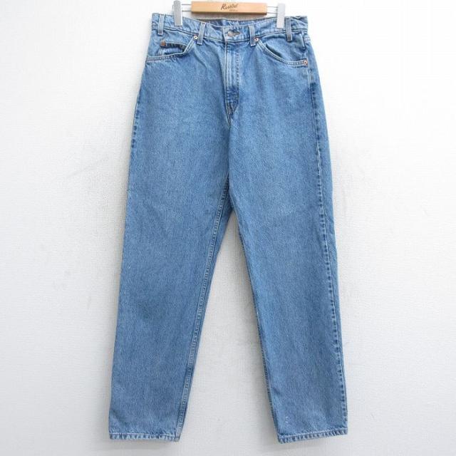 古着 ジーンズ Levis リーバイス 550 メンズ 00年代 00s テーパード コットン 紺 ネイビー デニム W33 中古 ボトムス ジーパン 中古 古着