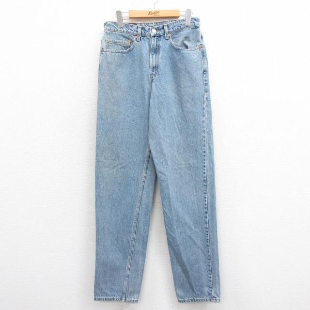 古着 ジーンズ Levis リーバイス 550 メンズ 00年代 00s テーパード コットン 薄紺 ネイビー デニム W30 中古 ボトムス ジーパ 中古 古着