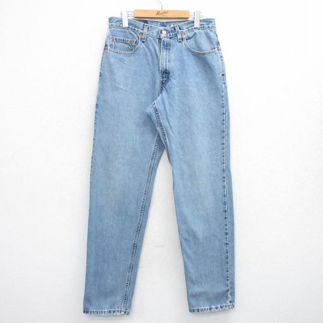 古着 ジーンズ リーバイス Levis 550 メンズ 90年代 90s テーパード コットン USA製 紺 ネイビー デニム W32 中古 ボトムス ジ 中古 古着