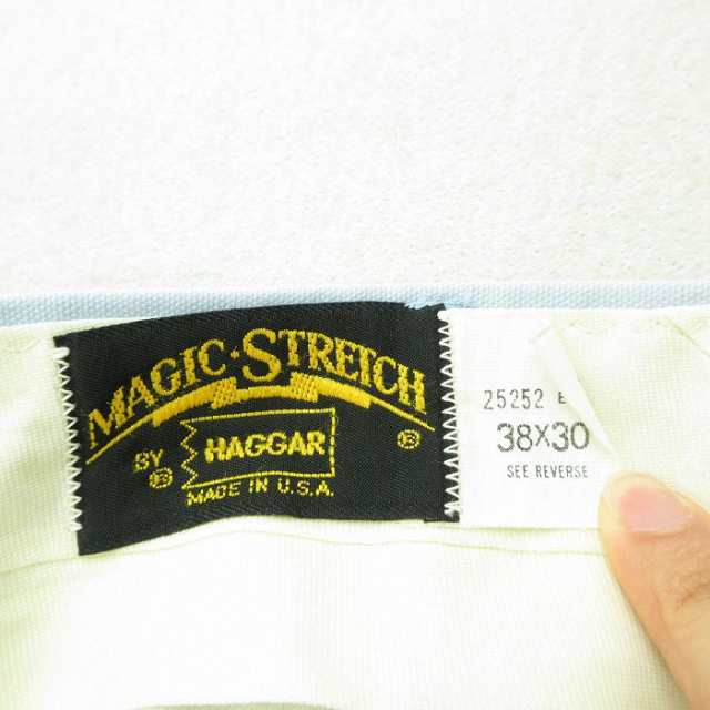 古着 HAGGAR スラックス パンツ メンズ 80年代 80s タロン USA製 薄紺 ネイビー W38 中古 ボトムス ロング 中古 古着｜au  PAY マーケット