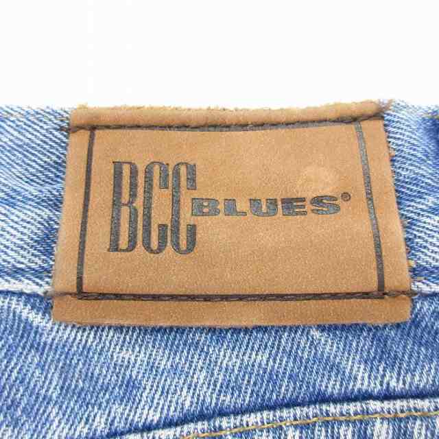 古着 ジーンズ メンズ 90年代 90s BCC BLUES コットン 紺 ネイビー