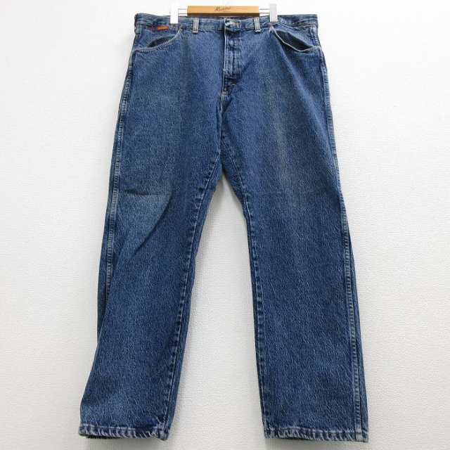 古着 ラングラー Wrangler ジーンズ メンズ 90年代 90s コットン 大きいサイズ USA製 濃グレー系 W40 中古 ボトムス ジーパン  中古 古着｜au PAY マーケット