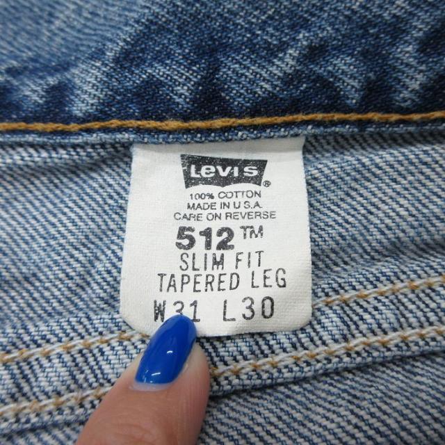 古着 リーバイス Levis 512 ジーンズ メンズ 90年代 90s ヒゲ コットン
