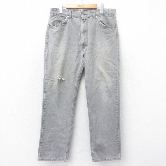古着 リーバイス Levis ジーンズ メンズ 90年代 90s グレー デニム W36 中古 ボトムス ジーパン Gパン ロング パンツ 中古 古着