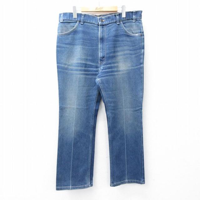 古着 リーバイス Levis ジーンズ メンズ 90年代 90s ヒゲ USA製 紺 ネイビー デニム spe W37 中古 ボトムス ジーパン Gパン ロ 中古 古着