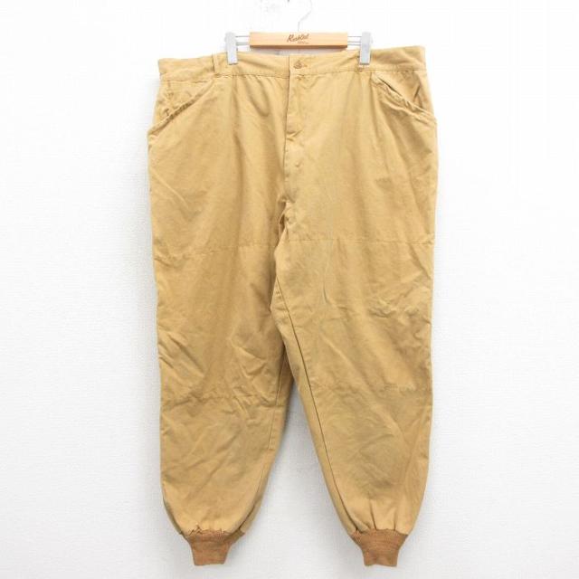 古着 シアーズ ビンテージ ハンティング パンツ メンズ 60年代 60s ダック地 大きいサイズ タロン 茶 ブラウン W45 中古 ボト 中古 古着
