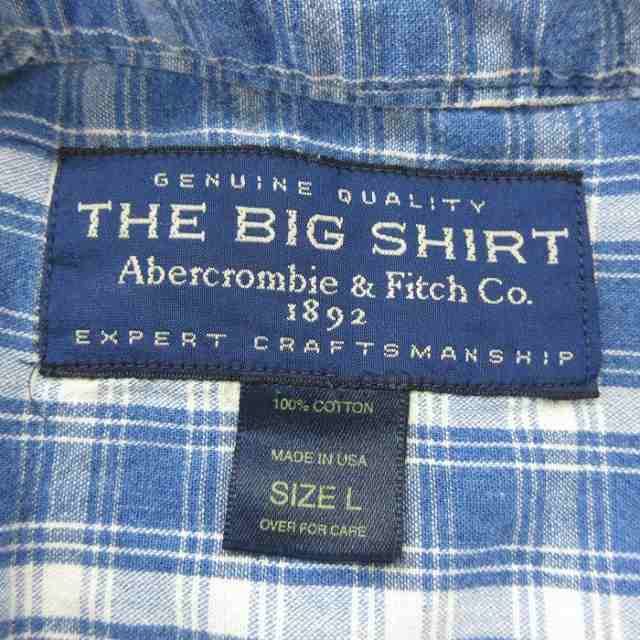 古着 アバクロンビー Abercrombie&fitch 長袖 ブランド シャツ メンズ