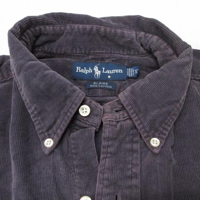 古着 ラルフローレン Ralph Lauren 長袖 ブランド シャツ メンズ 90年代 90s ワンポイントロゴ BLAIRE コーデュロイ 大きいサ 中古 古着_6