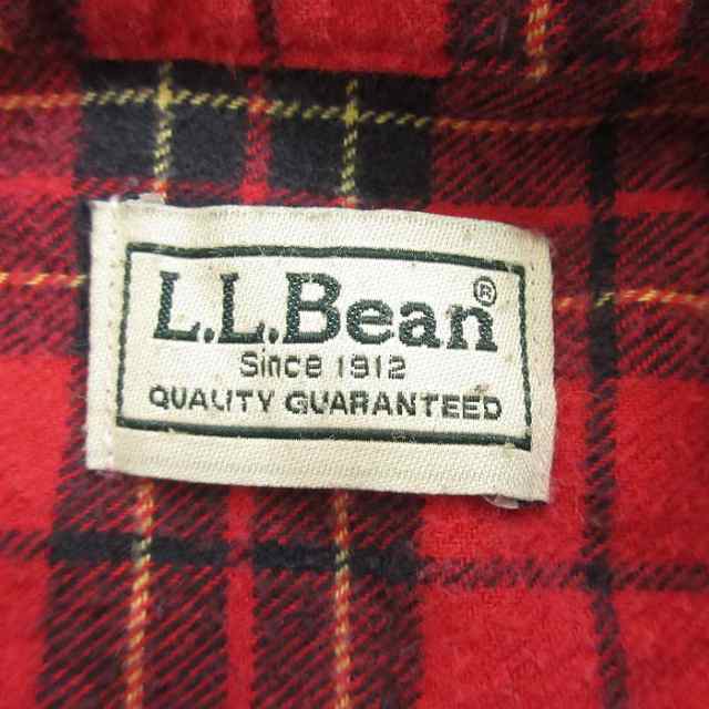 古着 エルエルビーン LLBEAN 長袖 フランネル シャツ メンズ 00年代